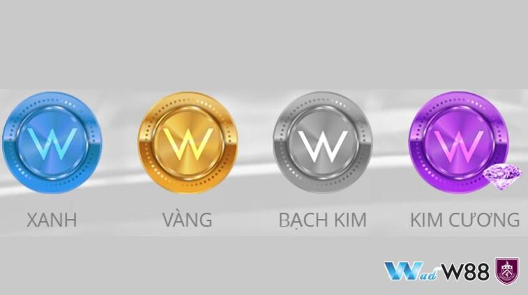 Hiện W88 đang cung cấp 4 cấp bậc VIP